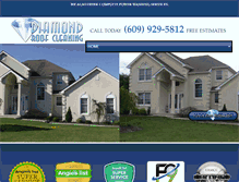 Tablet Screenshot of diamondroofcleaning.com